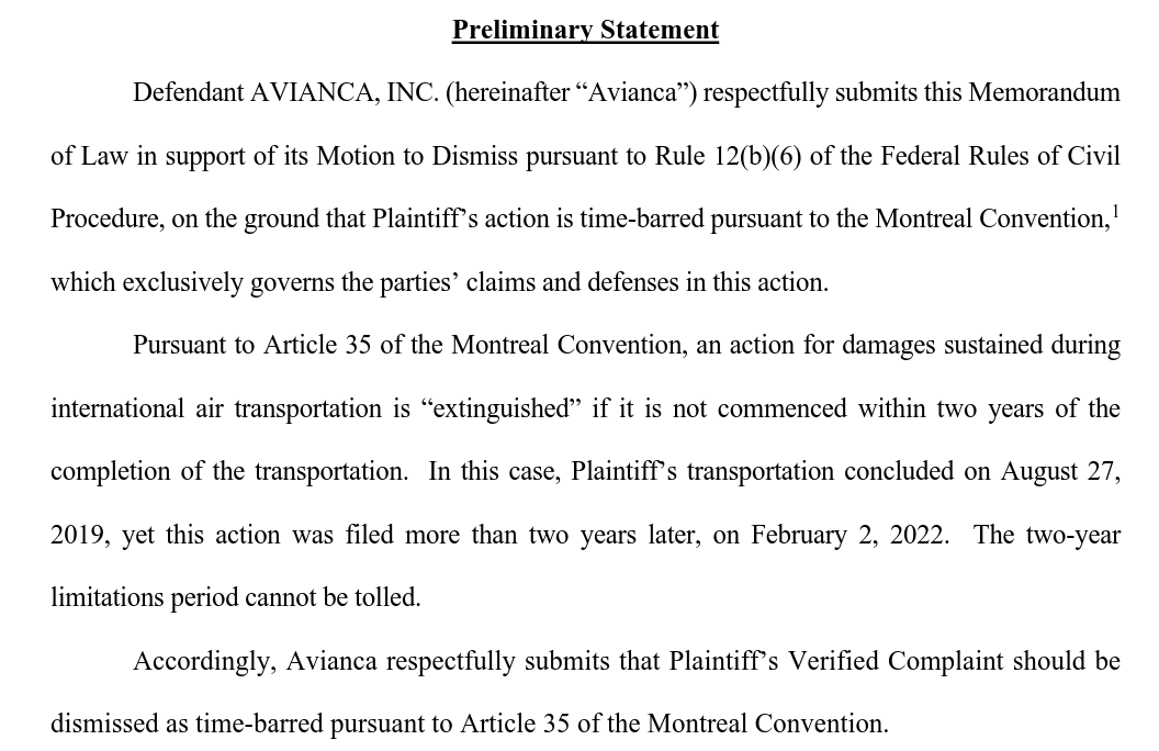 Mata v Avianca #18, 13 Janvier 2023